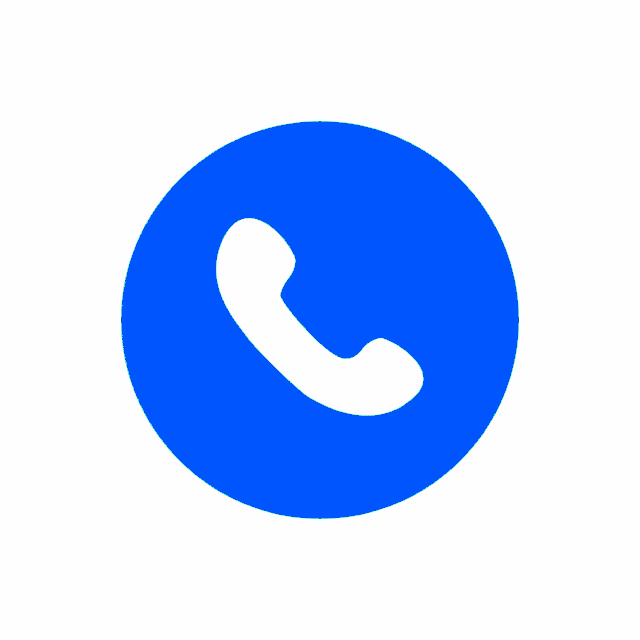 Blue phone icon for contacting the distance education admissions team for online degree courses