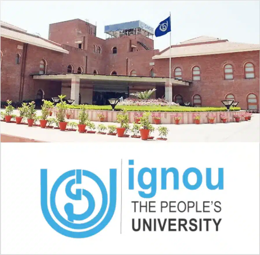 IGNOU The People’s University campus building logo for Distance Education and Online Learning
